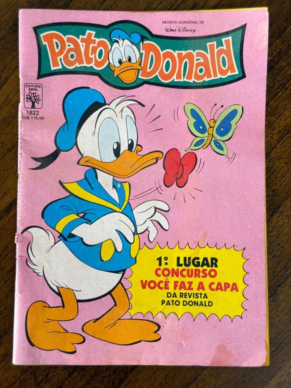 Vintage 1988 Walt Disney Pato Donald Duck Cartoon Comic Book Spanish Language